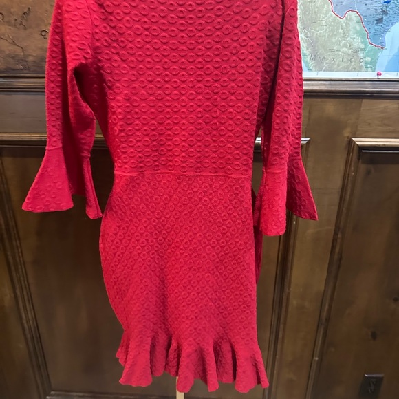 NWOT SIZE L Sandra Darren Scarlet Midi Dress - Picture 4 of 6